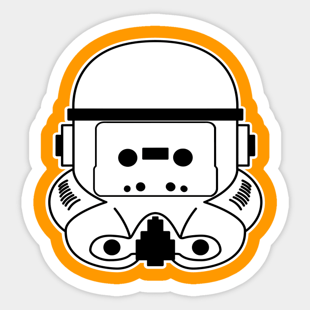 Cassette Trooper Sticker by cudatron